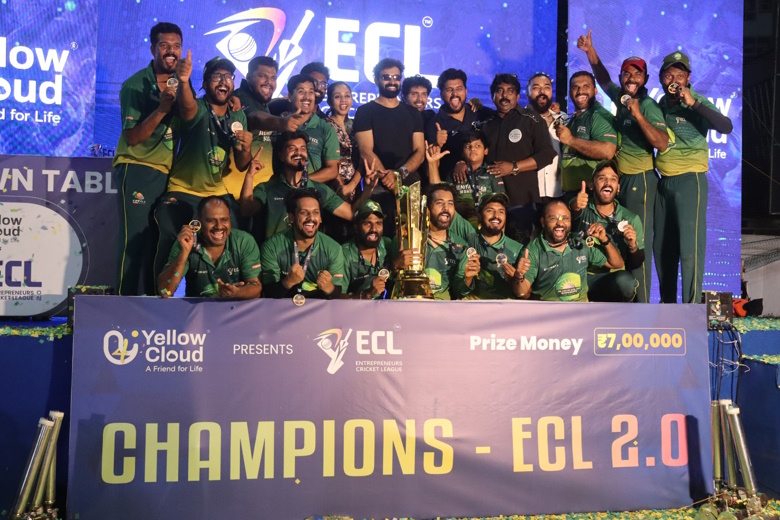 തൃപ്പൂണിത്തുറയിൽ ആവേശം വിതറി യെല്ലോ ക്ലൗഡ് ECL 2.0: മലപ്പുറം അൽമിയ സോളാർ വാരിയേഴ്സിന് കിരീടം